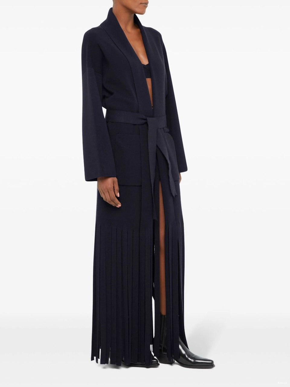 Affordable fringed Women belted Alanui coat 0814